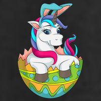 Unicorn Easter Egg Golf Towel