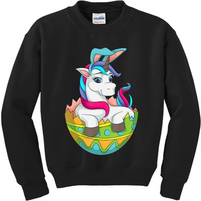 Unicorn Easter Egg Kids Sweatshirt
