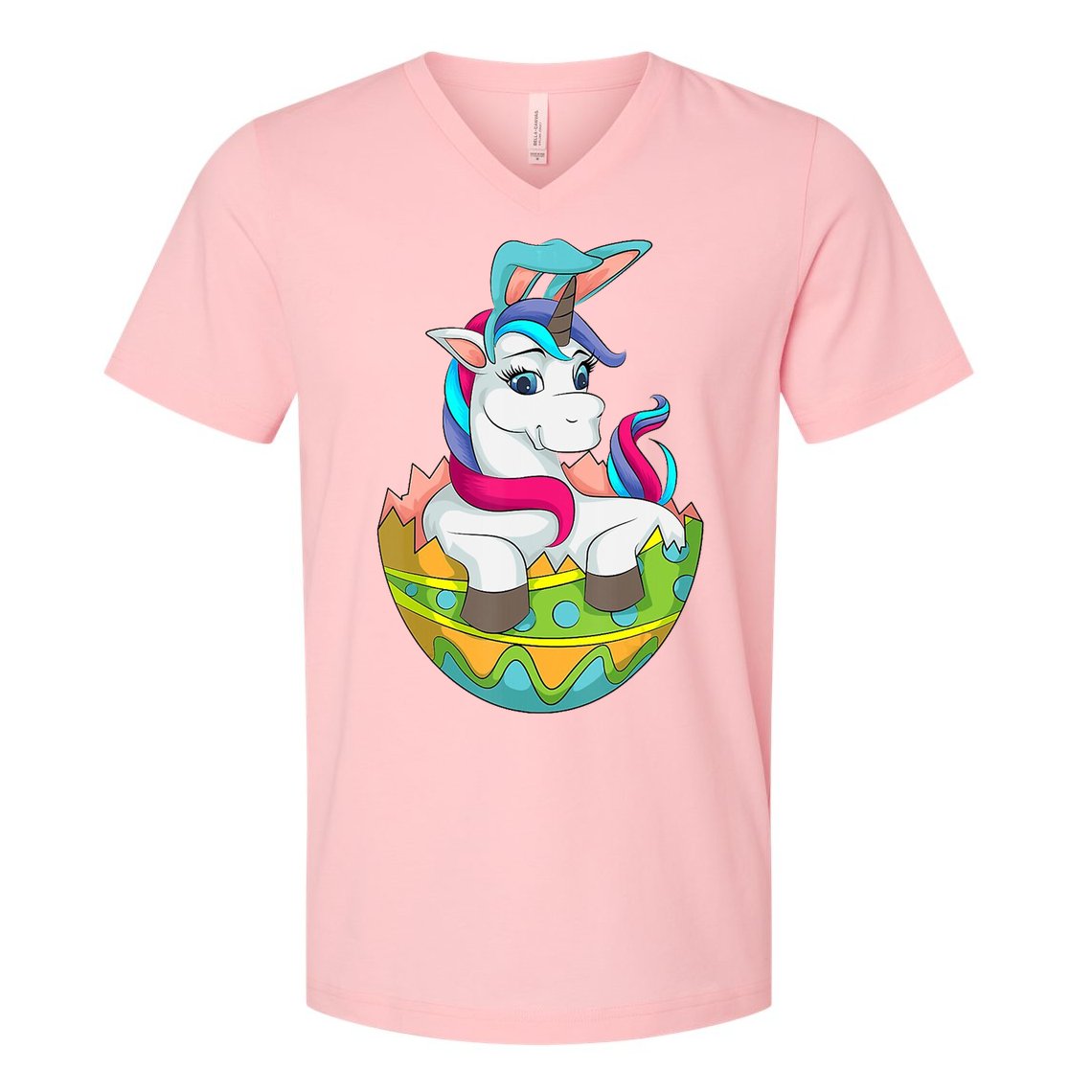 Unicorn Easter Egg V-Neck T-Shirt