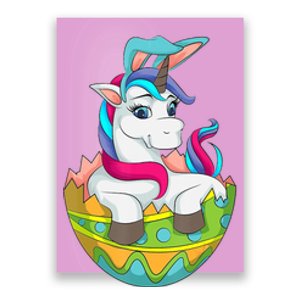 Unicorn Easter Egg Poster