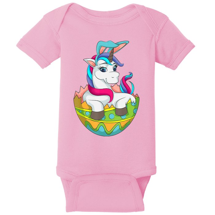 Unicorn Easter Egg Baby Bodysuit