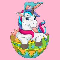 Unicorn Easter Egg Baby Bodysuit