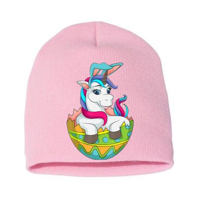 Unicorn Easter Egg Short Acrylic Beanie