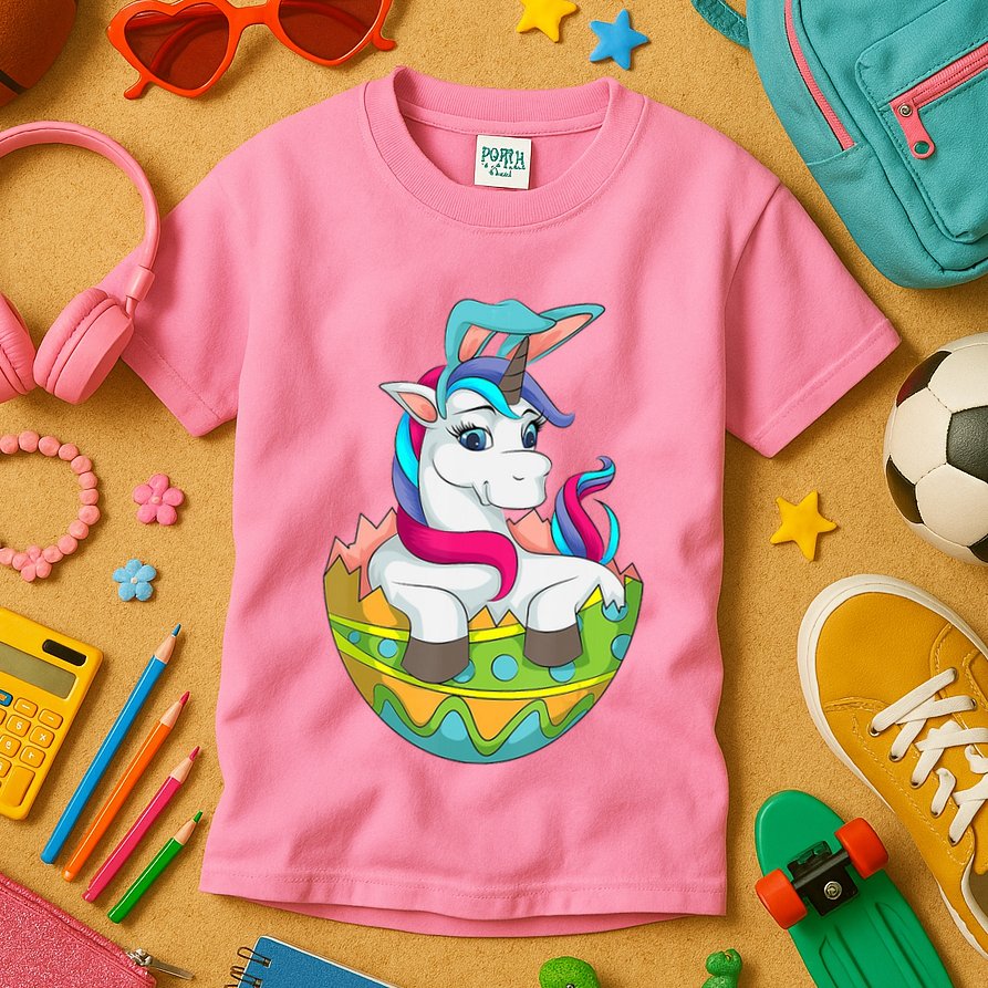 Unicorn Easter Egg Kids T-Shirt