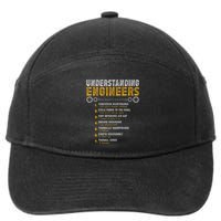 Understanding Engineers Engineering Humor Engineers 7-Panel Snapback Hat