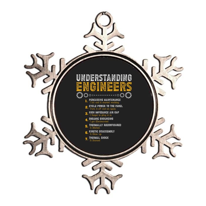 Understanding Engineers Engineering Humor Engineers Metallic Star Ornament