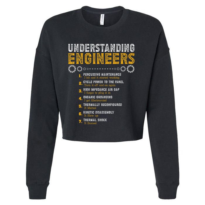 Understanding Engineers Engineering Humor Engineers Cropped Pullover Crew