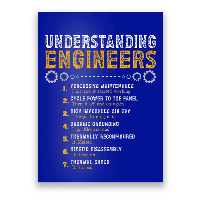 Understanding Engineers Engineering Humor Engineers Poster