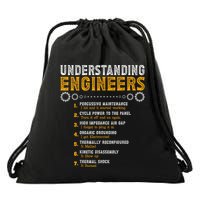 Understanding Engineers Funny Engineering Humor Engineers Drawstring Bag