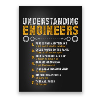 Understanding Engineers Funny Engineering Humor Engineers Poster