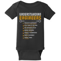 Understanding Engineers Funny Engineering Humor Engineers Baby Bodysuit