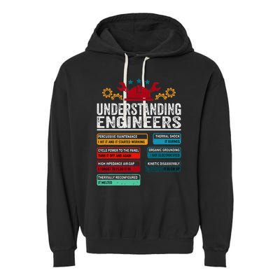 Understanding Engineers Funny Engineering Student Engineers Garment-Dyed Fleece Hoodie