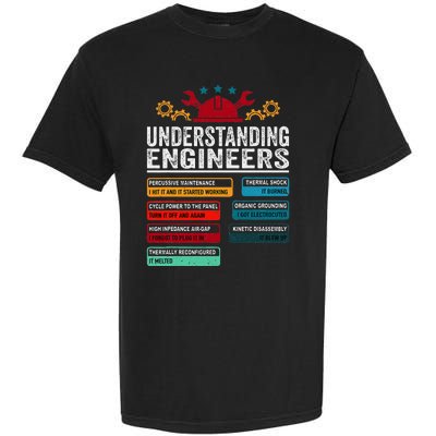 Understanding Engineers Funny Engineering Student Engineers Garment-Dyed Heavyweight T-Shirt