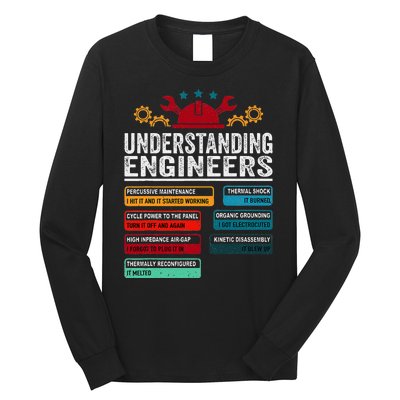 Understanding Engineers Funny Engineering Student Engineers Long Sleeve Shirt