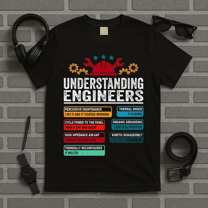 Understanding Engineers Funny Engineering Student Engineers T-Shirt
