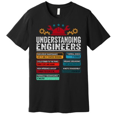 Understanding Engineers Funny Engineering Student Engineers Premium T-Shirt