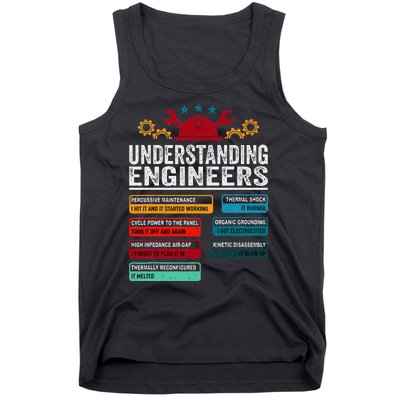 Understanding Engineers Funny Engineering Student Engineers Tank Top