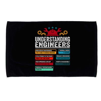 Understanding Engineers Funny Engineering Student Engineers Microfiber Hand Towel