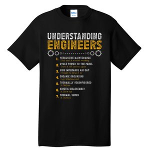 Understanding Engineers Funny Engineering Humor Engineers Tall T-Shirt