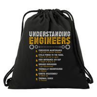 Understanding Engineers Funny Engineering Humor Engineers Drawstring Bag