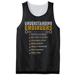 Understanding Engineers Funny Engineering Humor Engineers Mesh Reversible Basketball Jersey Tank