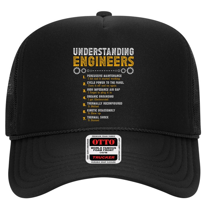 Understanding Engineers Funny Engineering Humor Engineers Trucker Hat
