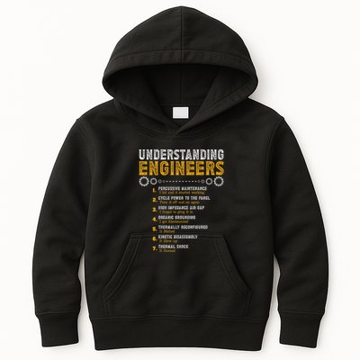 Understanding Engineers Funny Engineering Humor Engineers Kids Hoodie