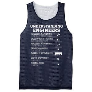 Understanding Engineers Funny Engineering Humor Mesh Reversible Basketball Jersey Tank