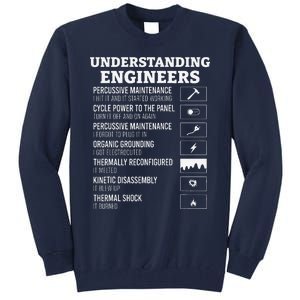 Understanding Engineers Funny Engineering Humor Tall Sweatshirt