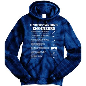 Understanding Engineers Funny Engineering Humor Tie Dye Hoodie