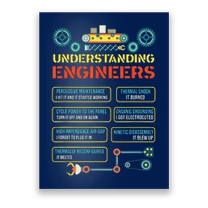 Understanding Engineers Funny Engineering Poster