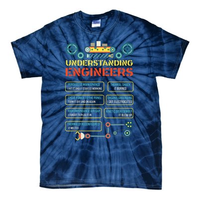 Understanding Engineers Funny Engineering Tie-Dye T-Shirt