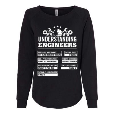 Understanding Engineers Funny Mechanical Engineering Womens California Wash Sweatshirt