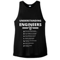 Understanding Engineers  Funny Sarcastic Engineering Gift Ladies PosiCharge Tri-Blend Wicking Tank
