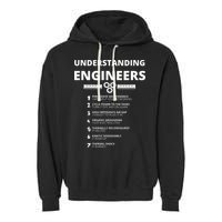 Understanding Engineers  Funny Sarcastic Engineering Gift Garment-Dyed Fleece Hoodie