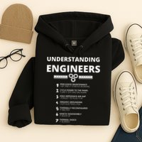 Understanding Engineers  Funny Sarcastic Engineering Gift Hoodie