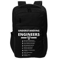 Understanding Engineers  Funny Sarcastic Engineering Gift Impact Tech Backpack