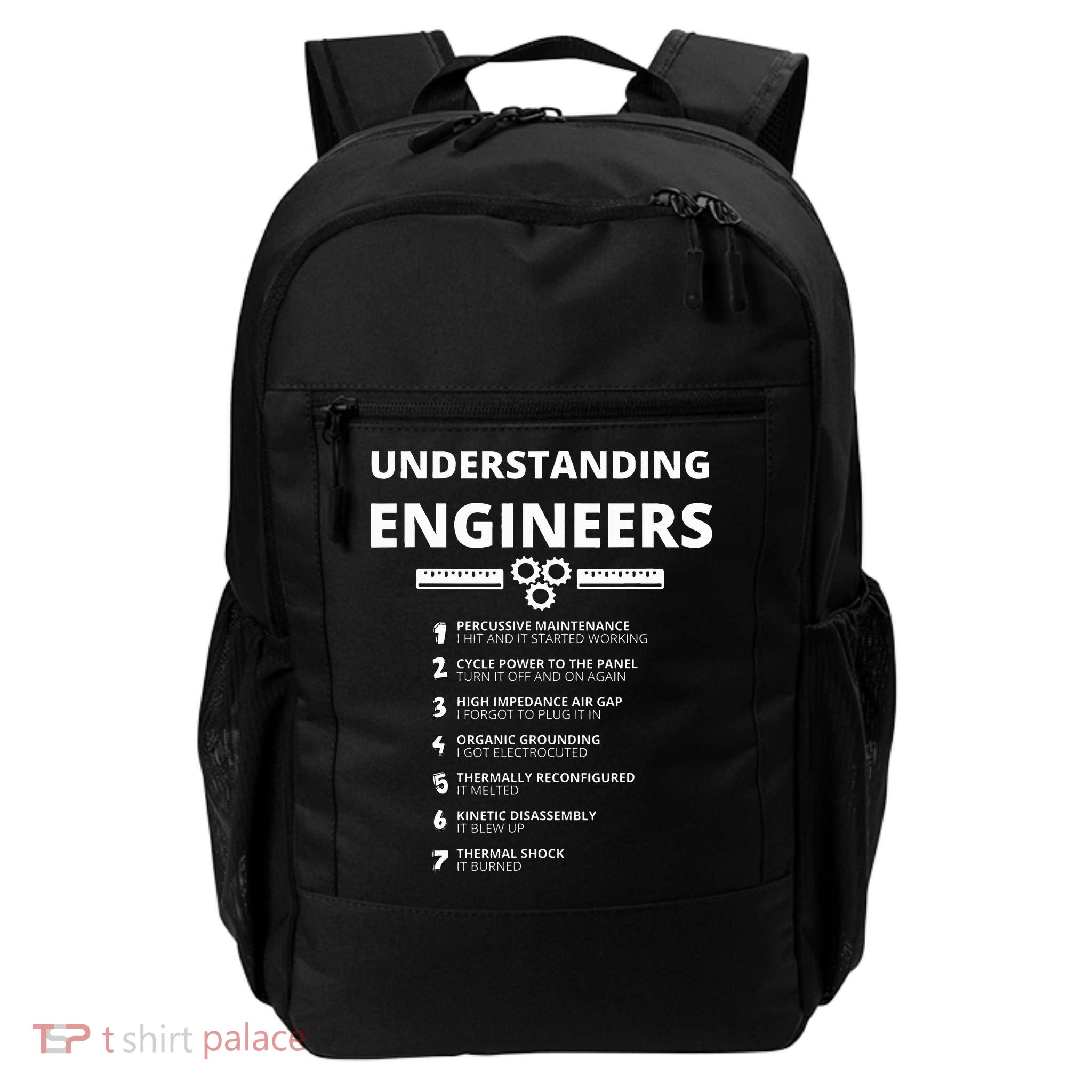 Understanding Engineers  Funny Sarcastic Engineering Gift Daily Commute Backpack
