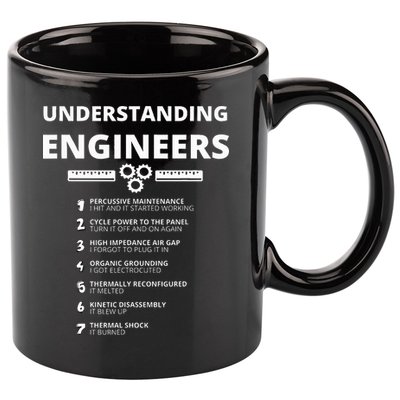 Understanding Engineers  Funny Sarcastic Engineering Gift 11oz C Handle Ceramic Mug