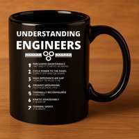 Understanding Engineers  Funny Sarcastic Engineering Gift 11oz C Handle Ceramic Mug