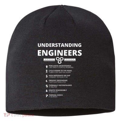 Understanding Engineers  Funny Sarcastic Engineering Gift Sustainable Beanie