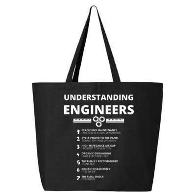 Understanding Engineers  Funny Sarcastic Engineering Gift 25L Jumbo Tote