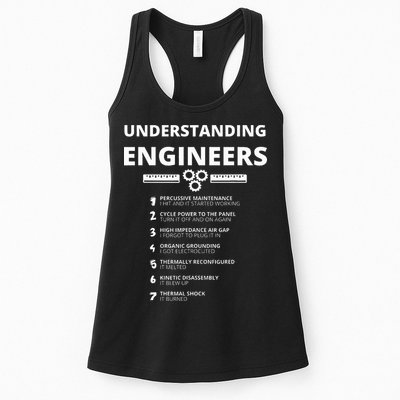 Understanding Engineers  Funny Sarcastic Engineering Gift Womens Tank Top