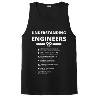 Understanding Engineers  Funny Sarcastic Engineering Gift PosiCharge Competitor Tank