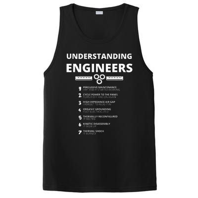 Understanding Engineers  Funny Sarcastic Engineering Gift PosiCharge Competitor Tank