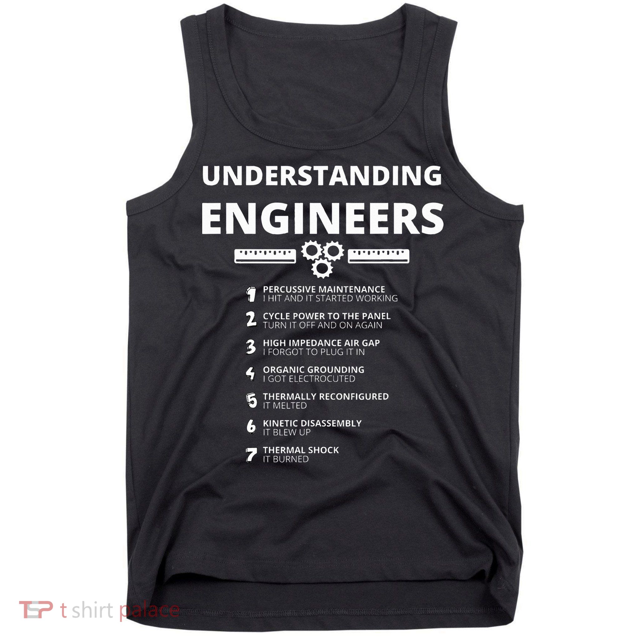 Understanding Engineers  Funny Sarcastic Engineering Gift Tank Top