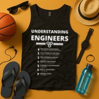 Understanding Engineers  Funny Sarcastic Engineering Gift Tank Top