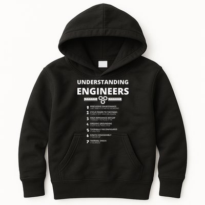 Understanding Engineers  Funny Sarcastic Engineering Gift Kids Hoodie