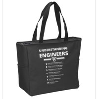 Understanding Engineers  Funny Sarcastic Engineering Gift Zip Tote Bag
