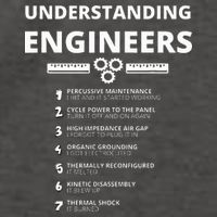 Understanding Engineers  Funny Sarcastic Engineering Gift Vector Backpack
